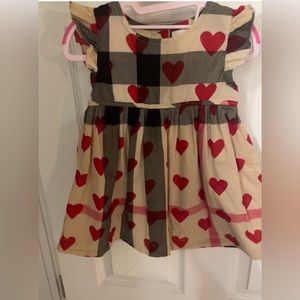 Limited Edition Burberry Heart Dress toddler